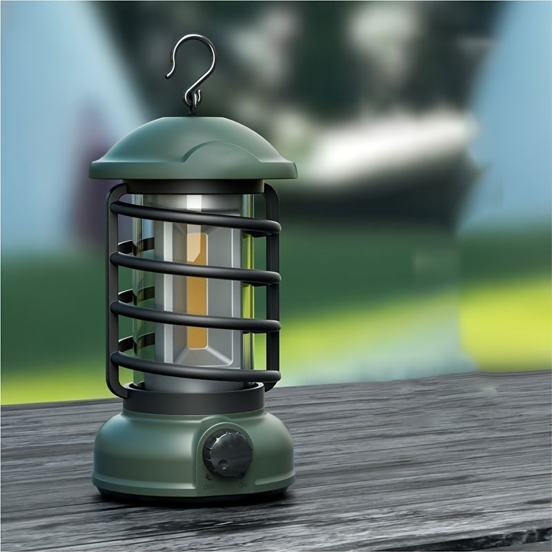 400 Lumens NEW Retro Camping Lights; Atmosphere Tent Lights COB Battery Lighting Hanging Lights; Outdoor Camping Accessories Doba